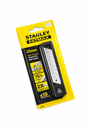 afbreekmesjes per 10st. per pak stanley 25mm afbreekmesjes per 10st. per pak stanley 25mm