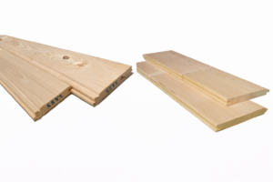 Planken met tand en groef (vurenhout)